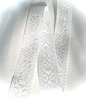 Kuvioitu, kimaltava koristenauha, 20 mm