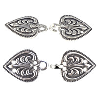 Koristehakanen, litteä, kaksi väriä, 50 x 20 mm