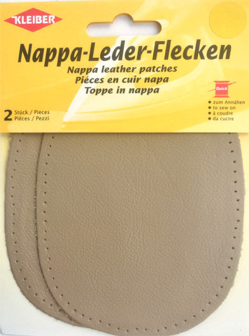 Nahkapaikka, ommeltava, beige