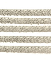 Vaalea puuvillapitsi, leveys 13 mm