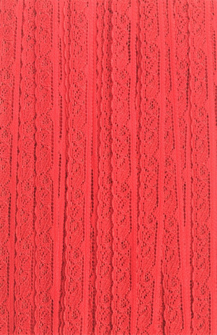 Ohut joustava reunapitsi, 12 mm, punainen 