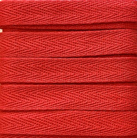 Twill-nauha leveys 10 mm, 5 m, punainen 