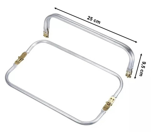 Putkikahva laukuille, leveys 25 cm