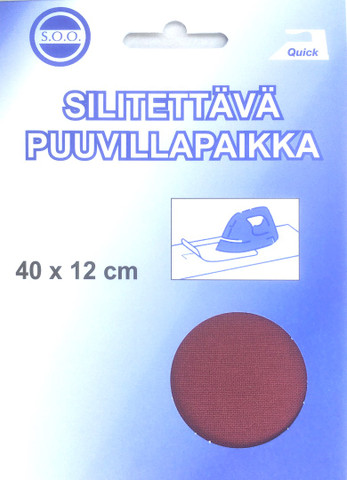 Silitettävä puuvillapaikka, viininpunainen