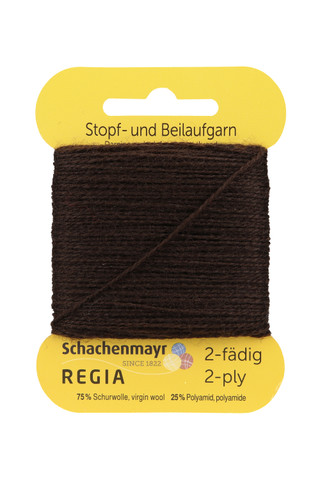 2-säikeinen parsinlanka, väri 2905 tummanruskea