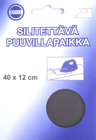 Silitettävä puuvillapaikka, tummanharmaa