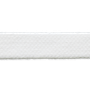 Litteä puuvillanyöri, valkoinen, 7 mm