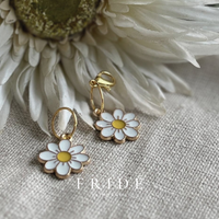 FRIDE´S KNITS - 2 pack Stitchmarkers White Flowers