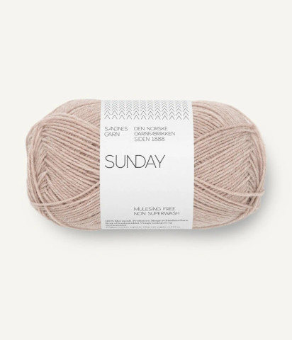 Sandnes Garn SUNDAY, Beige Melange 2650