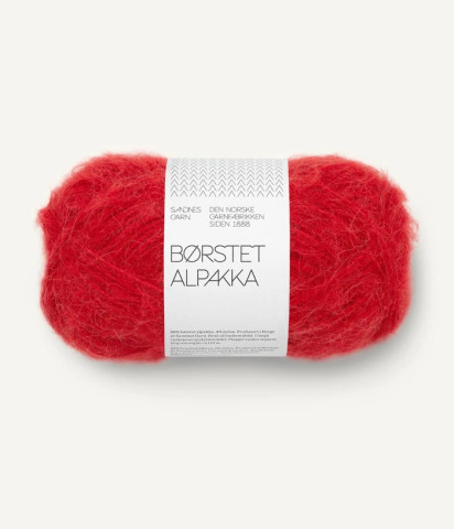 Sandnes Garn Børstet Alpakka, Equestrian Red 4227