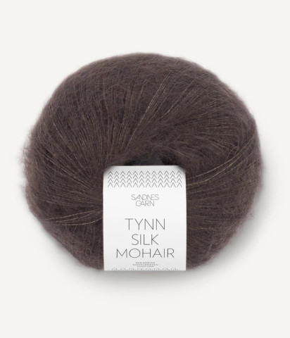 Sandnes Garn Tynn Silk Mohair, Mörk choklad 3880