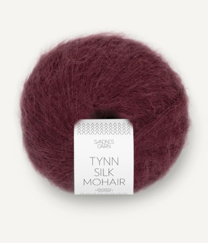 Sandnes Garn Tynn Silk Mohair, Dyp Burgunder 4372
