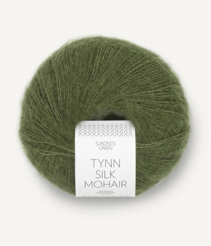 Sandnes Garn Tynn Silk Mohair, Oliivinvihreä 9062