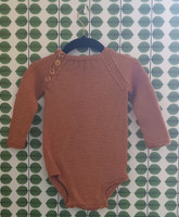 Fyndhörna - Lejongul babybody i merinoull