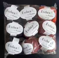 Fyndhörnan - Essther 9 st, 4 st bruna, 3 st terra och 1 orange