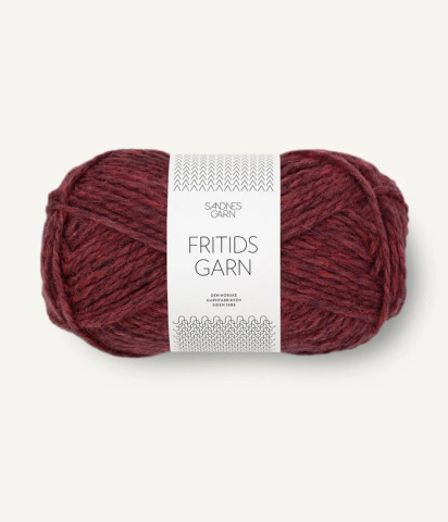 Sandnes Garn Fritidsgarn, Mörkröd melerad 4363