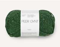 Sandnes Garn Peer Gynt, Forest Green / Brown Tweed 8085
