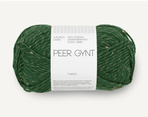 Sandnes Garn Peer Gynt, Forest Green / Brown Tweed 8085
