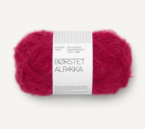 Sandnes Garn Børstet Alpakka, Rumba Red 4255