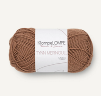 Sandnes KlompeLompe tynn merinoull, Kayenne 2751