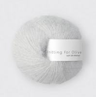 Knitting for Olive Soft Silk Mohair Limestone