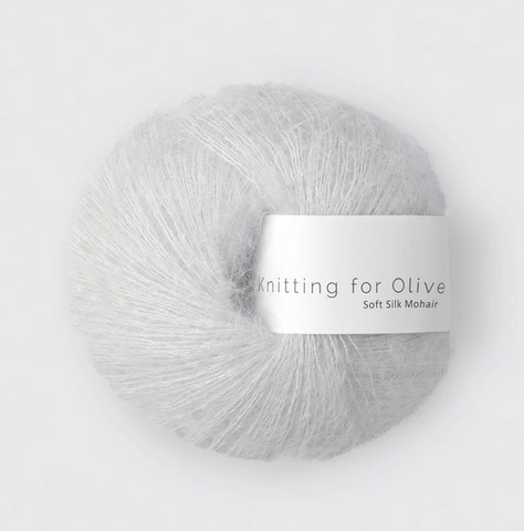 Knitting for Olive Soft Silk Mohair Limestone