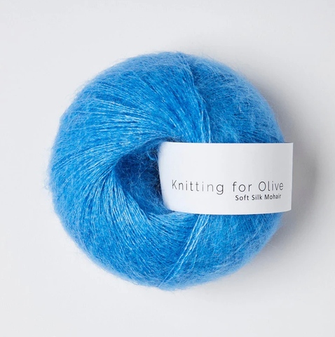 Knitting for Olive Soft Silk Mohair Poppy Blue