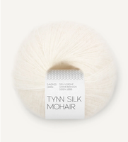 Sandnes Garn Tynn Silk Mohair, True White 1001