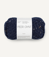 Sandnes Garn Peer Gynt, Navy / Brown Tweed 5585