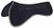 Acavallo withers free memory foam half pad AC233