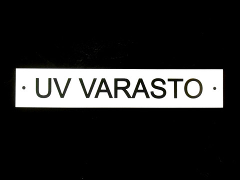 UV VARASTO-kilpi