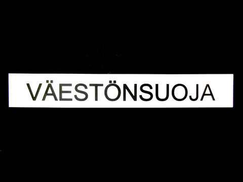 VÄESTÖNSUOJA-kilpi