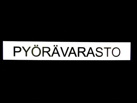 PYÖRÄVARASTO-kilpi
