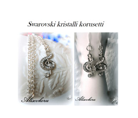 3319 Alise Design Swarowski kristalli nuottiavain korusetti