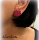 4342 Alise Design Glitter sydän korvakorut