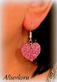 4424 Alise Design Glitter sydän korvakorut