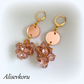 4710 Alise Design Terttu kristalli / peilikorvakorut 