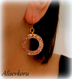 4683 Alise Design glitter rengas korvakorut