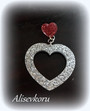 4475,1 Alise Design Glitter sydänkorvakorut isot
