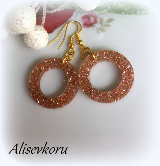 4684 Alise Design glitter rengas korvakorut 1
