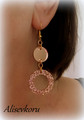 4685 Alise Design glitter rengas/peili korvakorut 1