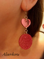 4861 Alise Design Glitter/ siipi  korvakorut
