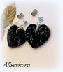 4778 Alise Design Glitter peili korvakorut sydän
