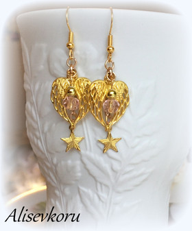 4805 Alise Design Tähti siivellä korvakorut