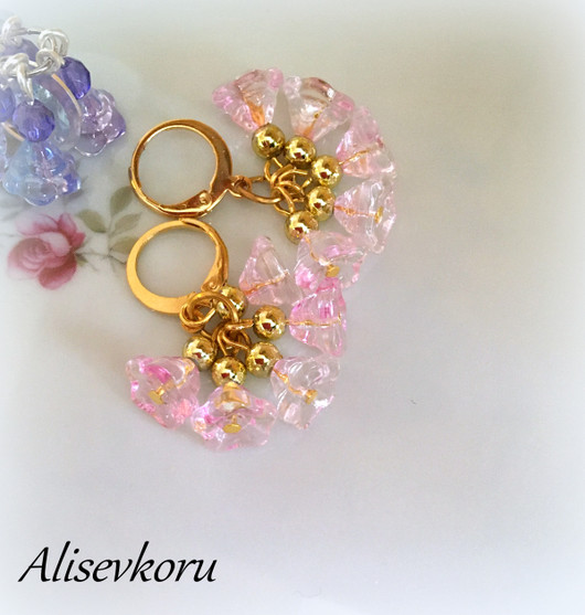 4823 Alise Design Lasikukka korvakorut 