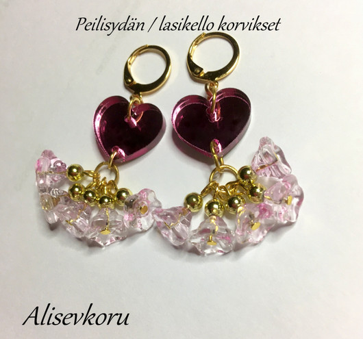 4825 Alise Design Peilisydän / lasikukka korvakorut 