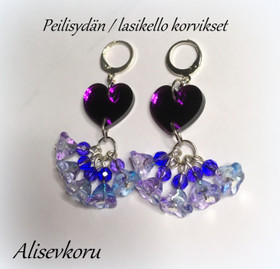 4826 Alise Design Peilisydän / lasikukka korvakorut 