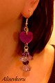 4832 Alise Design Peilisydän / lasikukkia korvakorut 
