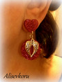 4861 Alise Design Glitter/ siipi  korvakorut