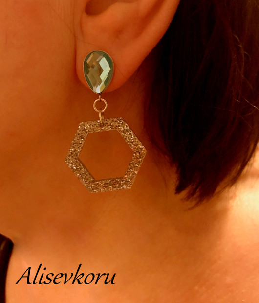 4795,1 Alise Design Kristalli /glitter  tappi korvakorut